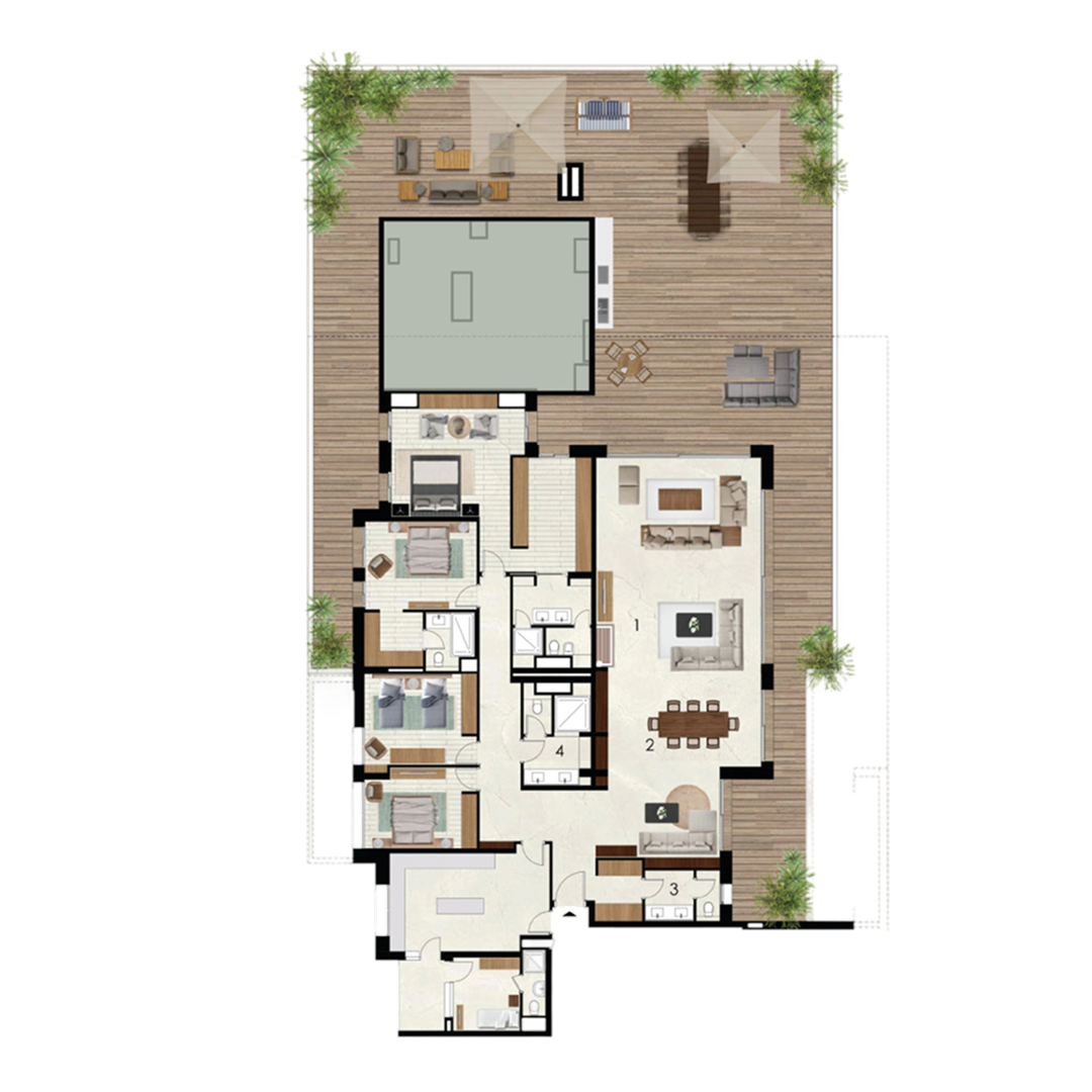 Plan Penthouse B